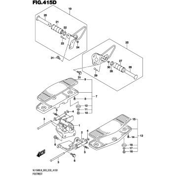 FOOTREST (VL1500TL9 E33)