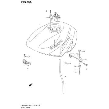 FUEL TANK (MODEL K2)