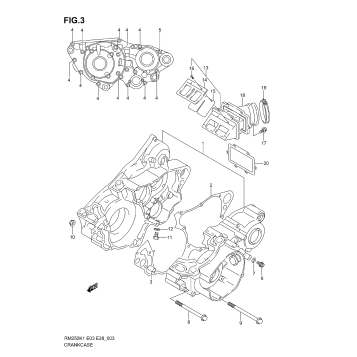 CRANKCASE (MODEL K1/K2)