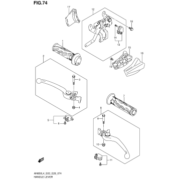 HANDLE LEVER (AN650L4 E33)
