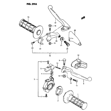 HANDLE SWITCH (MODEL K/L/M/P/R/S)