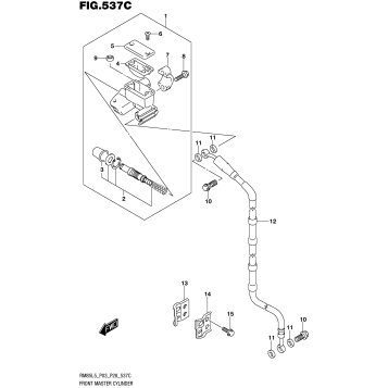 FRONT MASTER CYLINDER (RM85LL5 P28)
