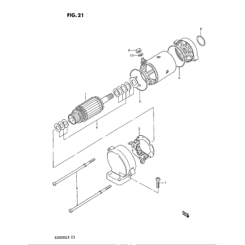 STARTING MOTOR (MODEL Z)
