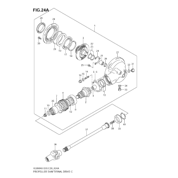 PROPELLER SHAFT - FINAL DRIVE GEAR (VL800CK7/CK8/CK9)