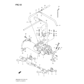 THROTTLE BODY (MODEL K6)