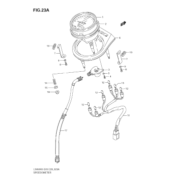 SPEEDOMETER (MODEL K9 E28)