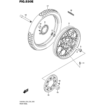 FRONT WHEEL (DL650XAL6 E33)