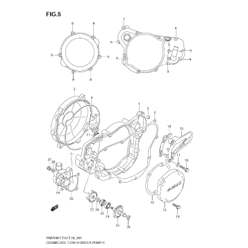 CRANKCASE COVER-WATER PUMP