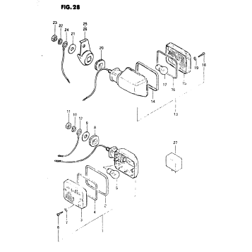 TURN SIGNAL LAMP (MODEL X)