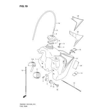 FUEL TANK (MODEL K1/K2/K3)