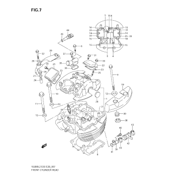 FRONT CYLINDER HEAD (VL800C  E33)