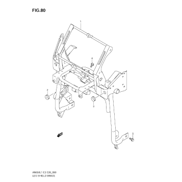 LEG SHIELD BRACE (AN650A L1 E28)