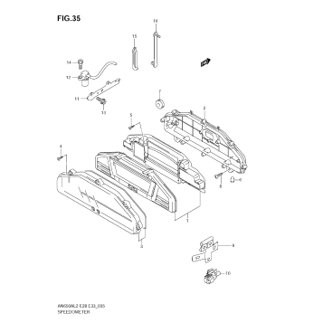 SPEEDOMETER (AN650A L2 E28)