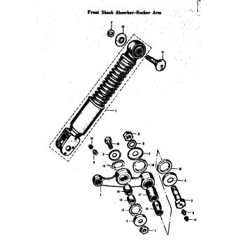 FRONT SHOCK ABSORBER-ROCKER ARM