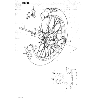 FRONT WHEEL (MODEL D)