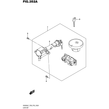 LOCK SET (UH200AL7 P28)