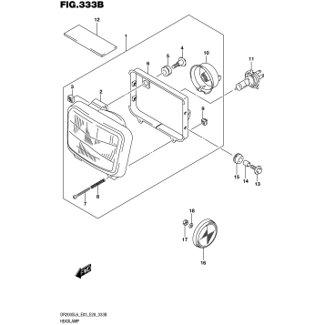 HEADLAMP (DR200SL6 E28)