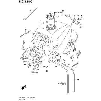 FUEL TANK (GSX-S1000AL7 E28)