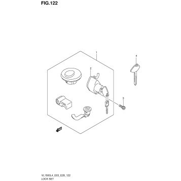 LOCK SET (VL1500L4 E33)