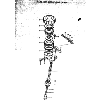 REAR MASTER CYLINDER (GS750B)