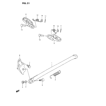 STAND-FOOTREST (K/L/M/N)