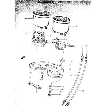 SPEEDOMETER - TACHOMETER (TS250)