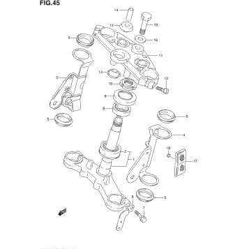 STEERING STEM (NOT FOR U.S. MARKET)