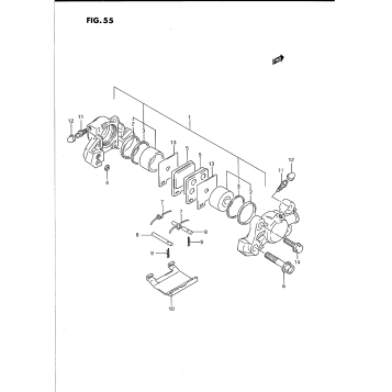 REAR CALIPER (MODEL P)