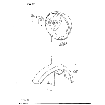 HOUSING HEADLAMP - FRONT FENDER