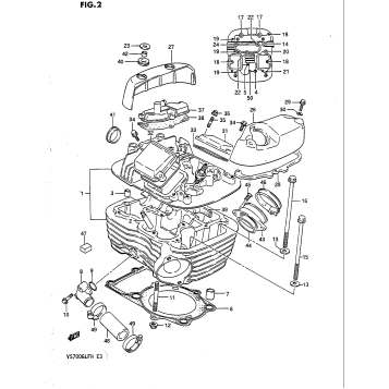 CYLINDER HEAD (REAR)