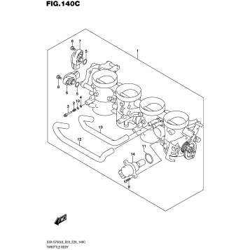 THROTTLE BODY (GSX-S750ZL8 E03)
