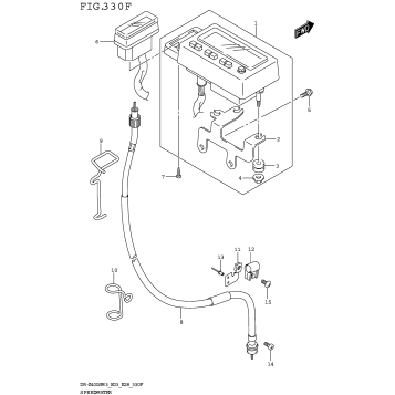 SPEEDOMETER (DR-Z400SMM3 E33)