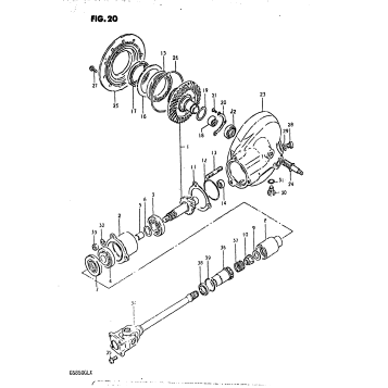 PROPELLER SHAFT - FINAL DRIVE GEAR
