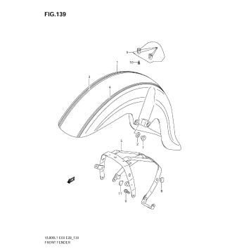 FRONT FENDER (VL800C E33)