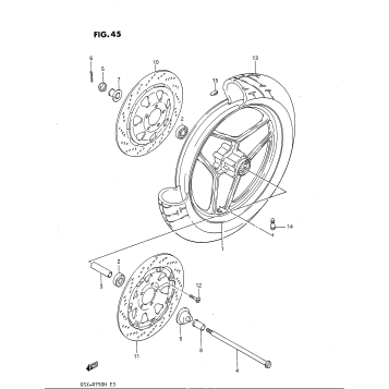 FRONT WHEEL (MODEL G)