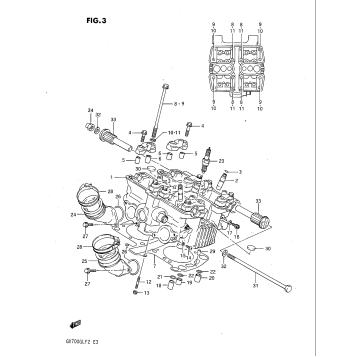 CYLINDER HEAD (REAR)