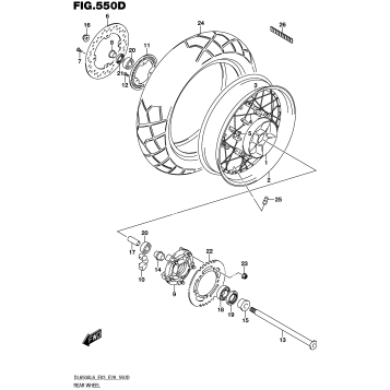 REAR WHEEL (DL650XAL6 E28)