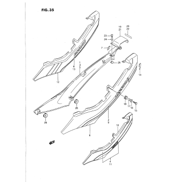 FRAME COVER (MODEL K/L/M)