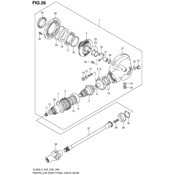 PROPELLER SHAFT/FINAL DRIVE GEAR