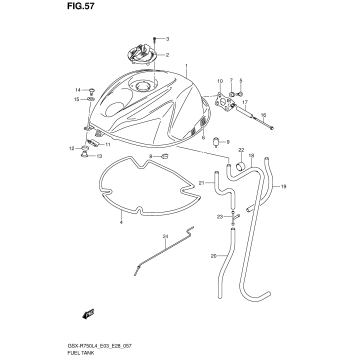 FUEL TANK (GSX-R750L4 E03)