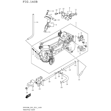 THROTTLE BODY (SV650M4 E33)