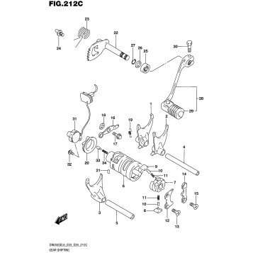 GEAR SHIFTING (DR650SEL6 E33)