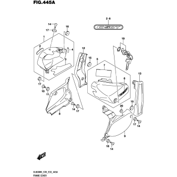 FRAME COVER (VL800T)