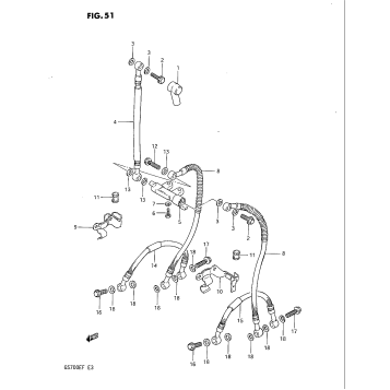 FRONT BRAKE HOSE (GS700ESF)
