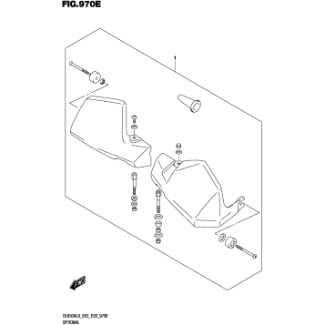OPTIONAL (KNUCKLE COVER SET) (DL650A)