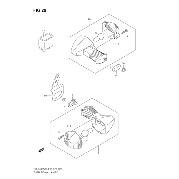 TURN SIGNAL LAMP (MODEL K5)