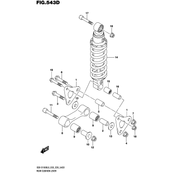 REAR CUSHION LEVER (GSX-S1000AZL8 E28)