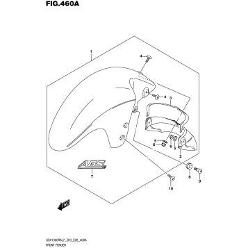 FRONT FENDER (GSX1300RAL7 E03)