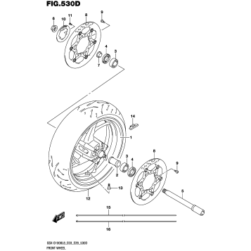 FRONT WHEEL (GSX-S1000AZL8 E28)