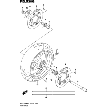 FRONT WHEEL (GSX-S1000FZAL9 E03)